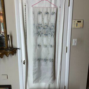 Vintage Embroidered Curtain Panel